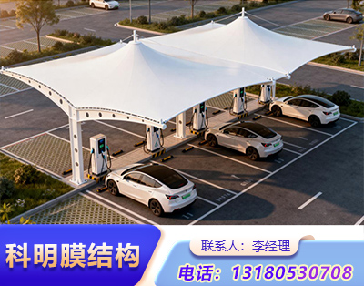 日照小区汽车充电桩膜结构